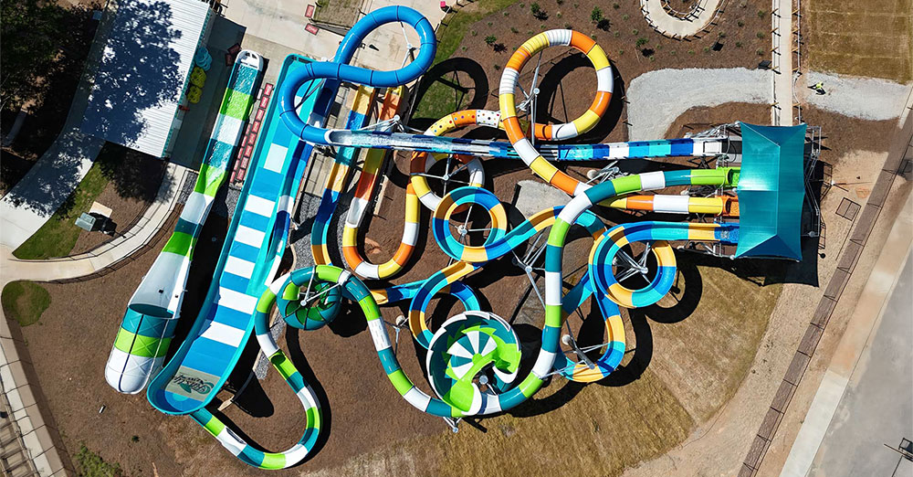 Overhead photo of Water Coaster at Lake Lanier Overhead photo of Water Coaster at Lake Lanier